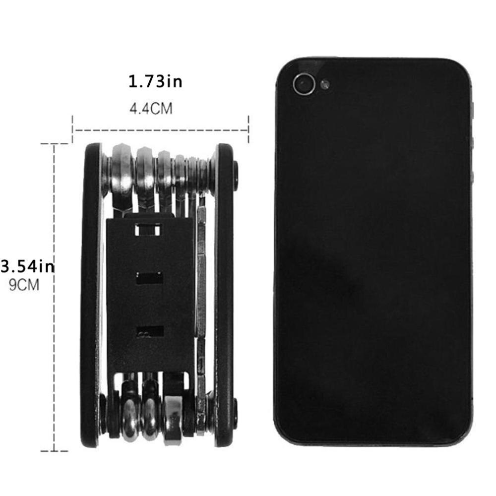 Mini Small Portable 16 in 1 Multifunctional Repair Mountain Bike Bicycle Folding Kit Tool