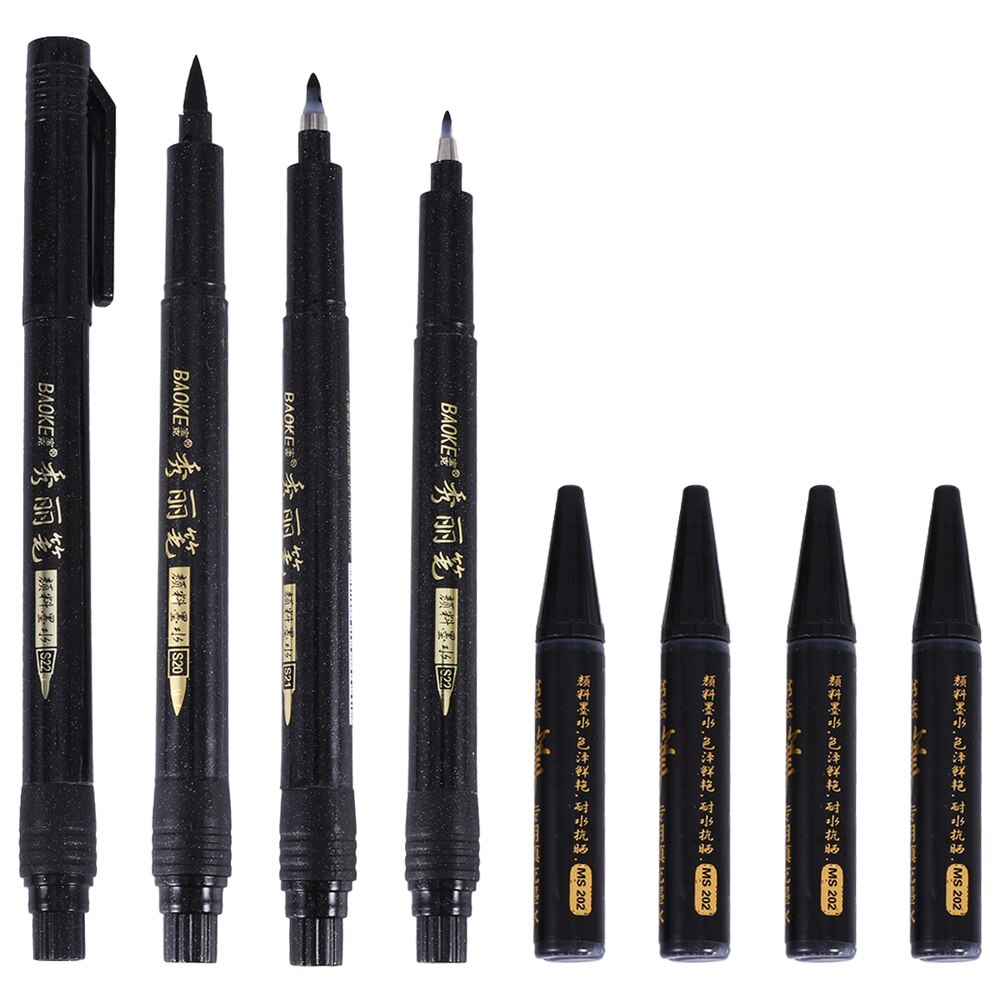 1 Set Van Pennen Duurzaam Borstel Pen Kalligrafie Belettering Pennen Borstel Markers Voor Thuis