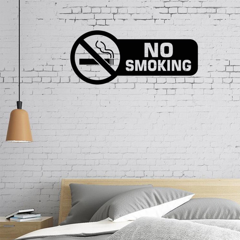 Smoking Sign Wall Window Stickers Office Home Decor Public Area Restaurant Decoration