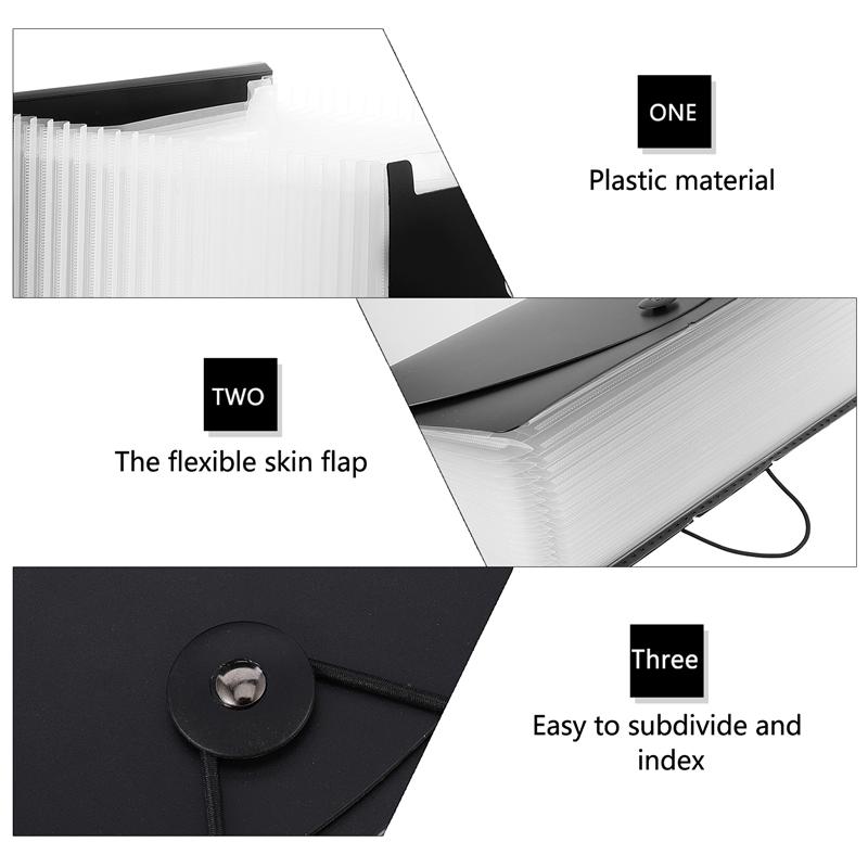 1Pc 24-Schicht Dokument Ordner Büro Datei Ordner Multi-Funktion Datei Veranstalter