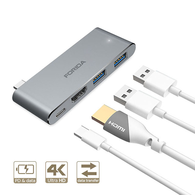 IREALTHINK USB Type C Adapter HDMI Adapter USB Splitter type c hub OTG connector iPad Dock USB HUB