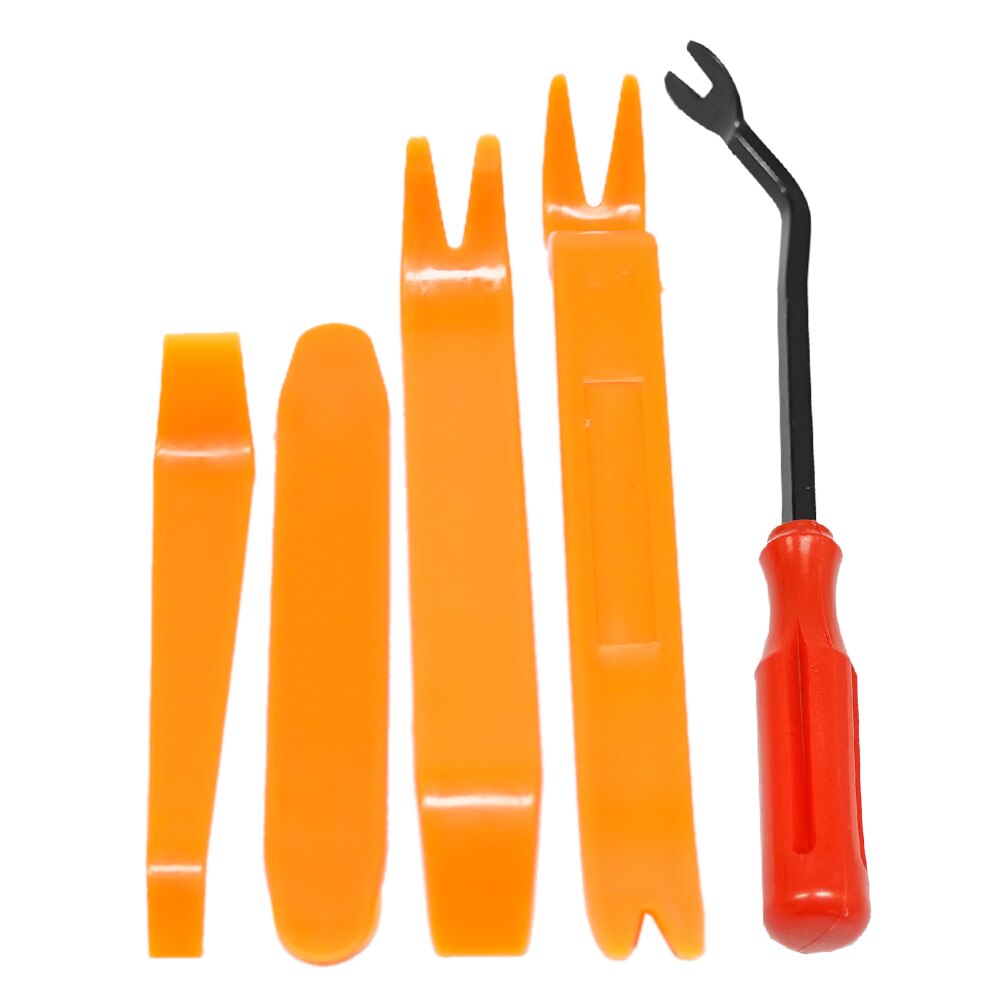 Auto Deur Clip Panel Kits Trim Removal Tools Navigatie Bladen Demontage Plastic Auto Interieur Wip Conversie Repareren Tool: Yellow Set