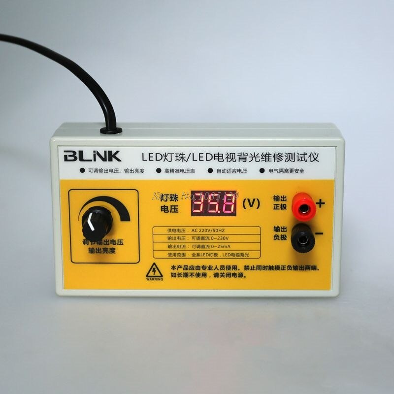 AC 220V LED TV Backlight Tester LED Strips Screen BackLit Test w Voltage Display