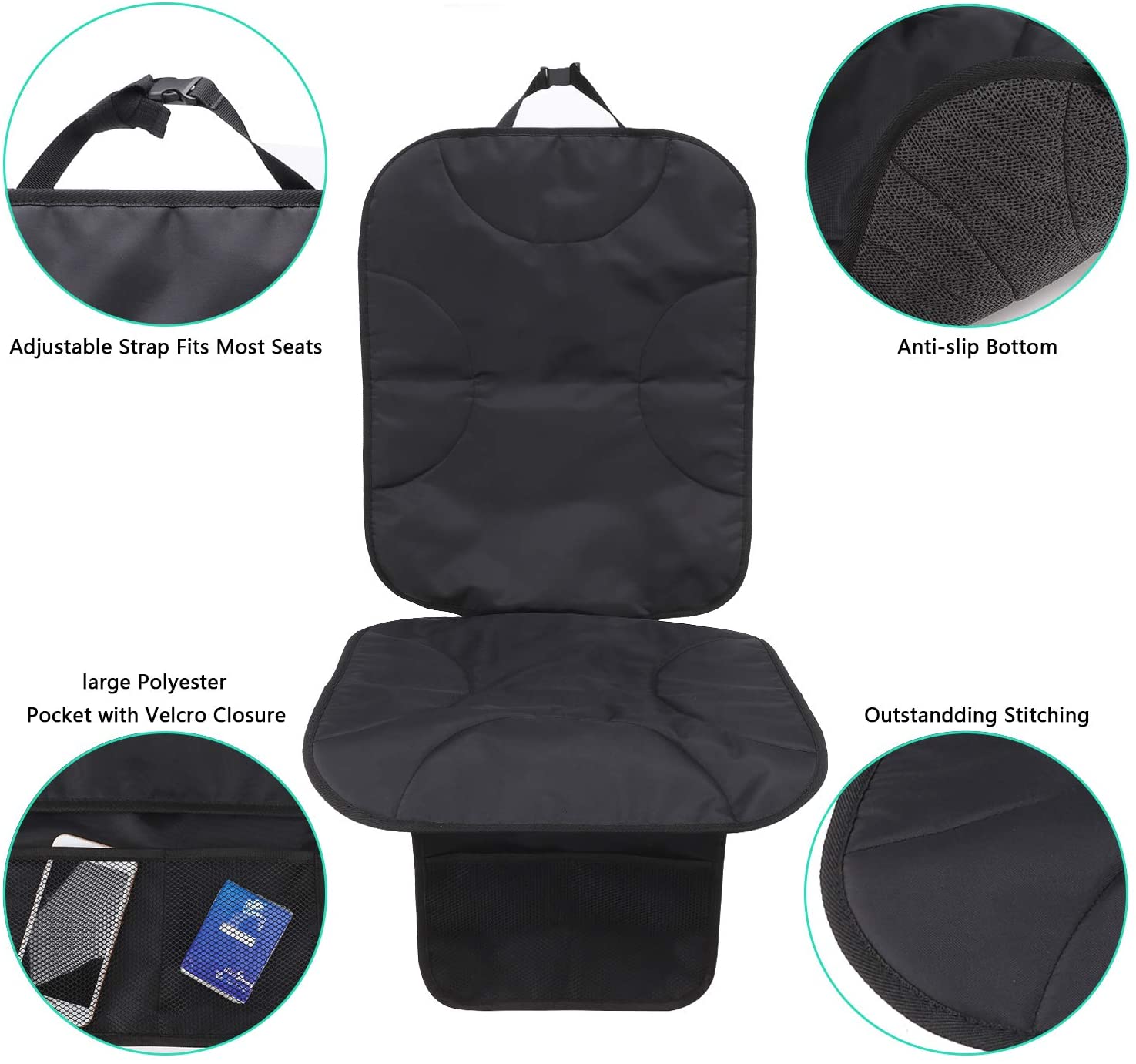 Car Seat Protector Car Products Offers Thick Protection for Child Cars Seats, Dog Mat DurableProtects Automotive Vehicle Leather
