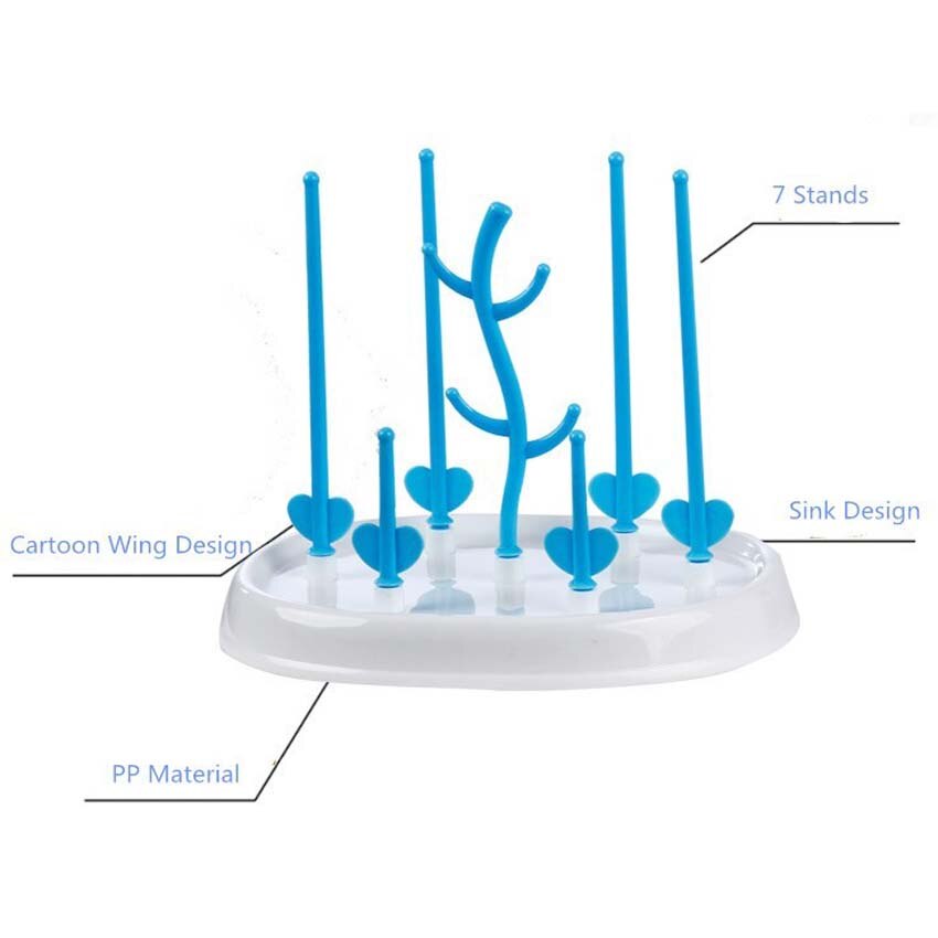 Abnehmbare Fütterung Trocknen Gestelle Baum bilden Baby Flasche Aufhänger Regal Gestell für Schnuller Nippel Tasse Halfter Lagerung Nippel Regal