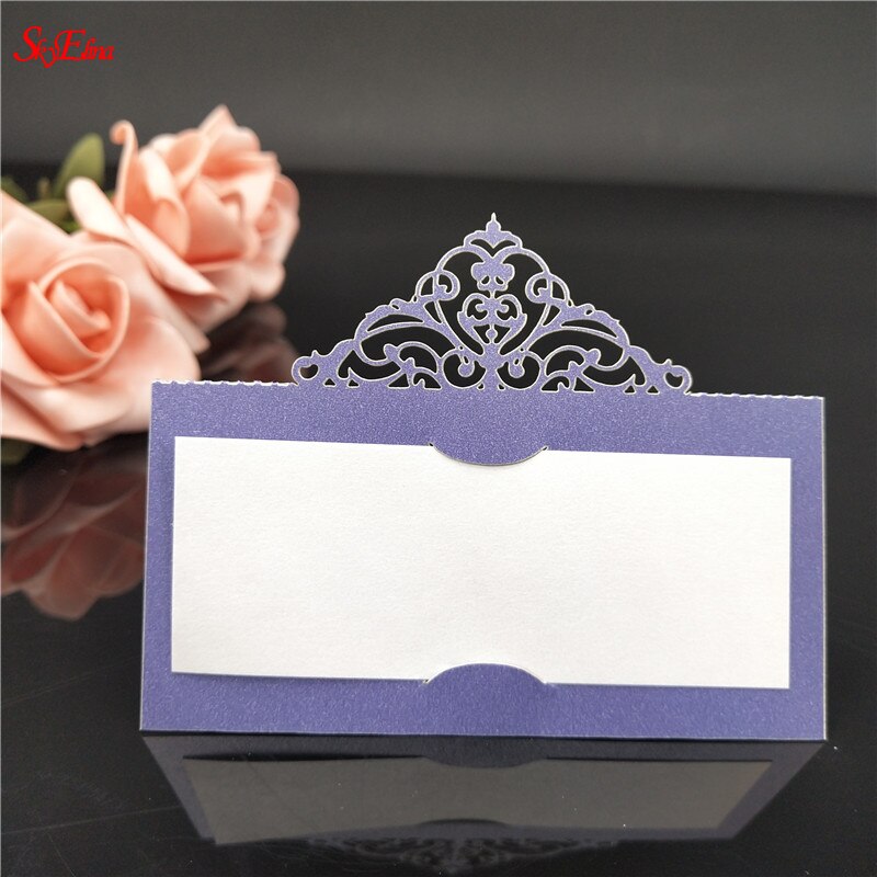 50pcs Party Table Name Wine Guest Place Cards Table Place Cards Favor Decoration Wedding Supplies Seating Decoration 8ZSH873: Royal blue