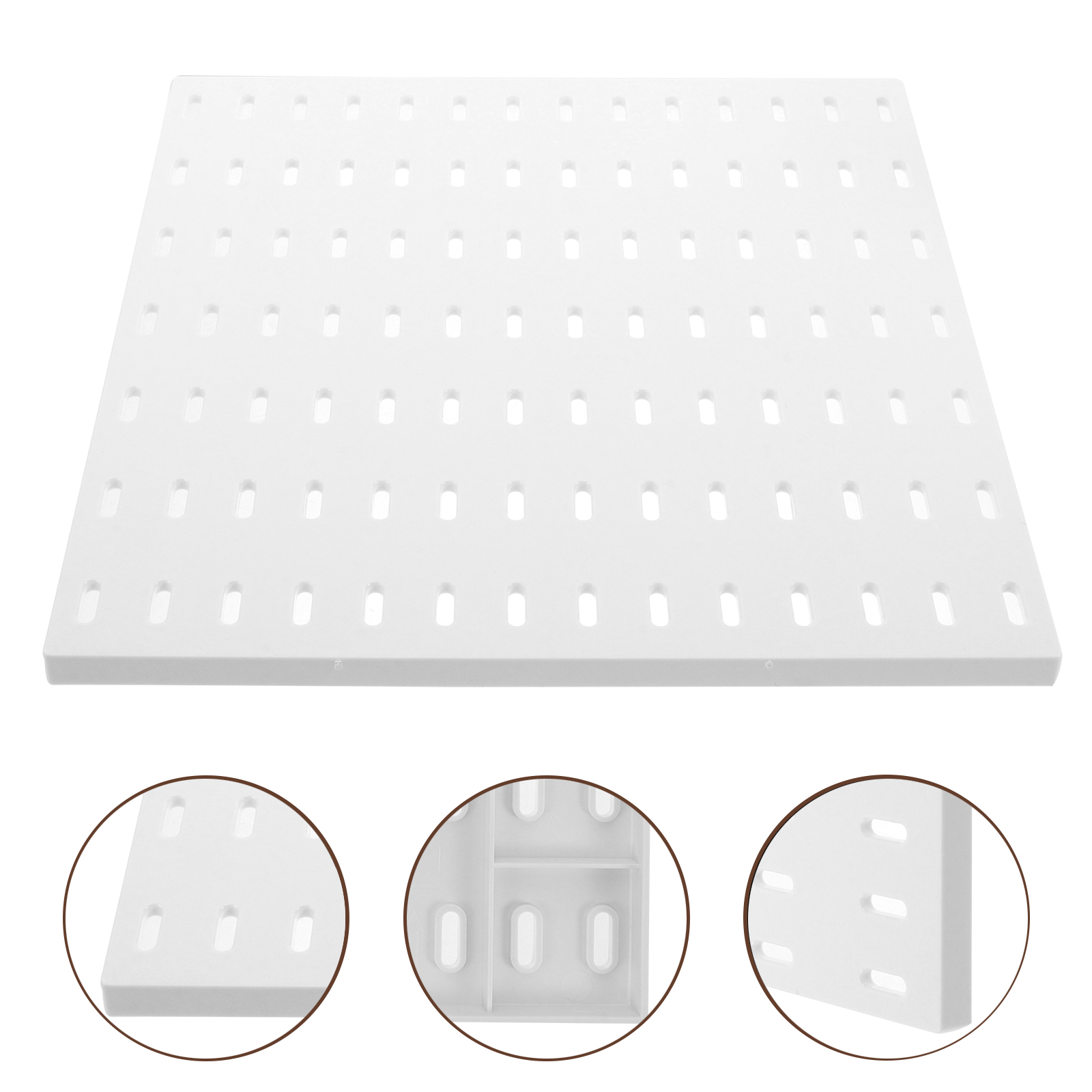 28x28 Black Peg Board Rack Tool ganizer Wall Mount Panel Garage Storage Home ganization Plastic Hole Board Display Decorative