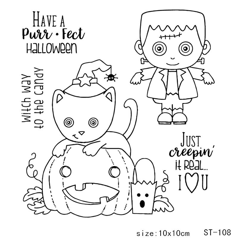 AZSG Heerlijk eten/Mooie dieren Clear Siliconen Stempel/zegel voor DIY Scrapbooking/fotoalbum Decoratieve Duidelijke Stempel lakens: stamp   ST-108