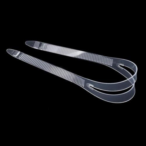 High Elasticity Silicone Universal Diving Mask Strap Diving Snorkeling Mask Strap Cover Replacement Freediving Hair Protector: L Transparent