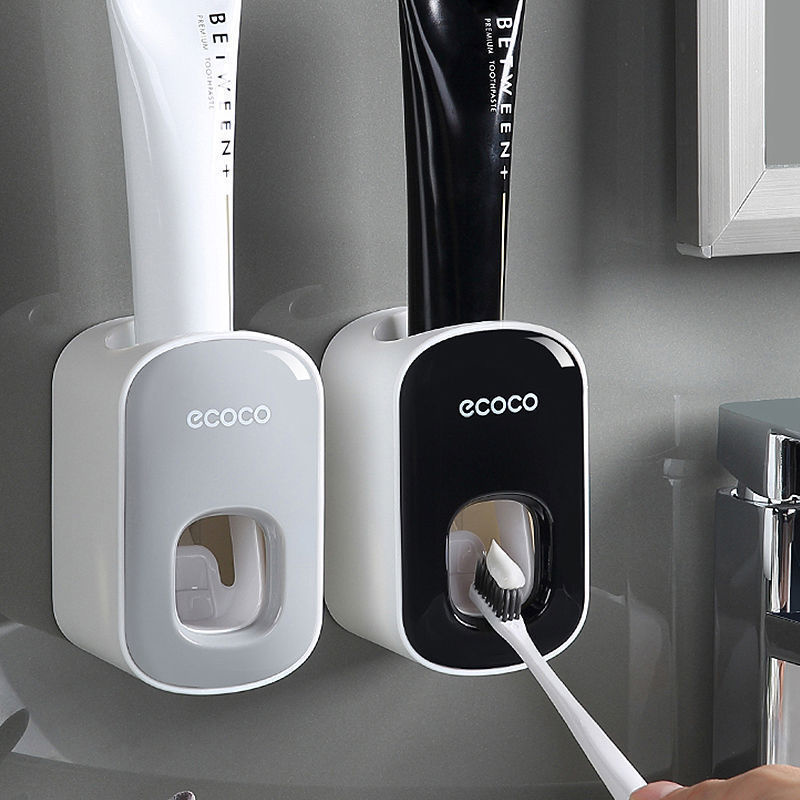 Multifunctional Automatic Dispenser Toothpaste Free Punching Wall Hanging Toothpaste Press Waterproof Squeezer For Bathroom