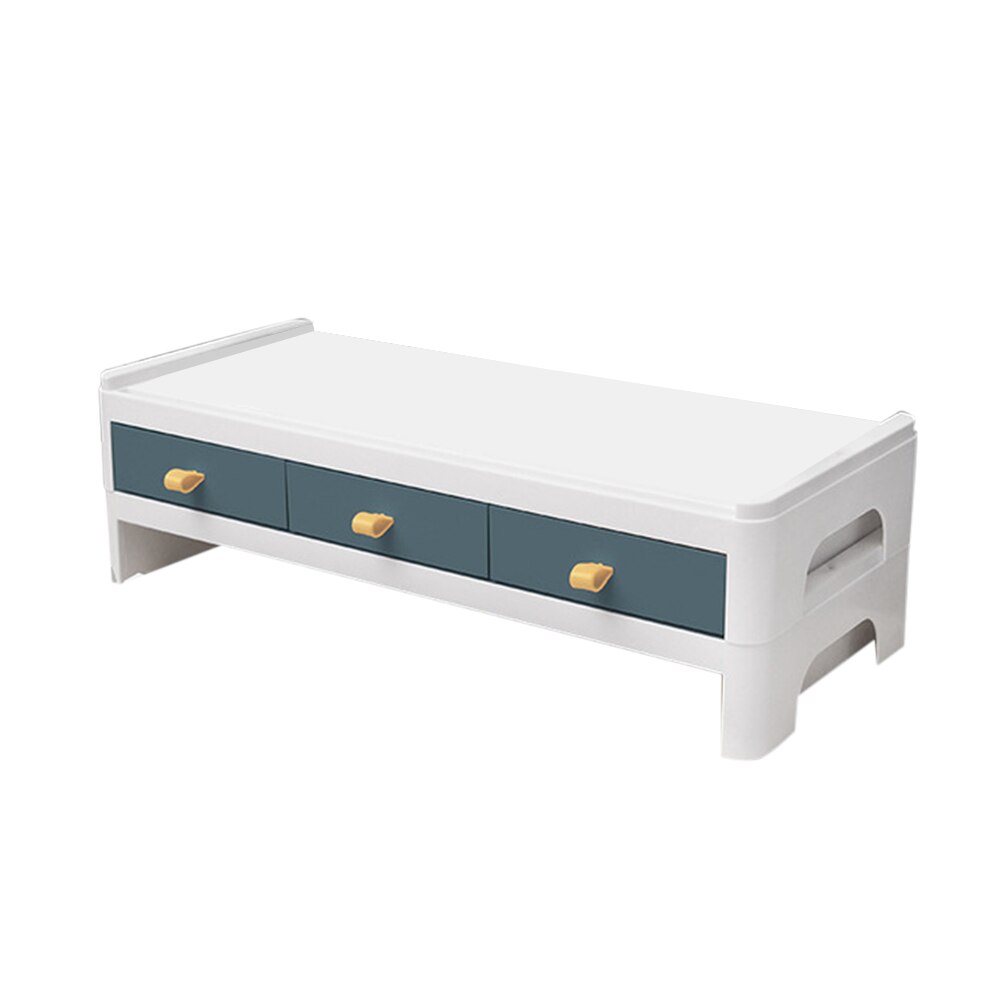 Drawer Holder Space Saving Desk Storage Box Organizer for LCD Monitor Desktop Computer: Red