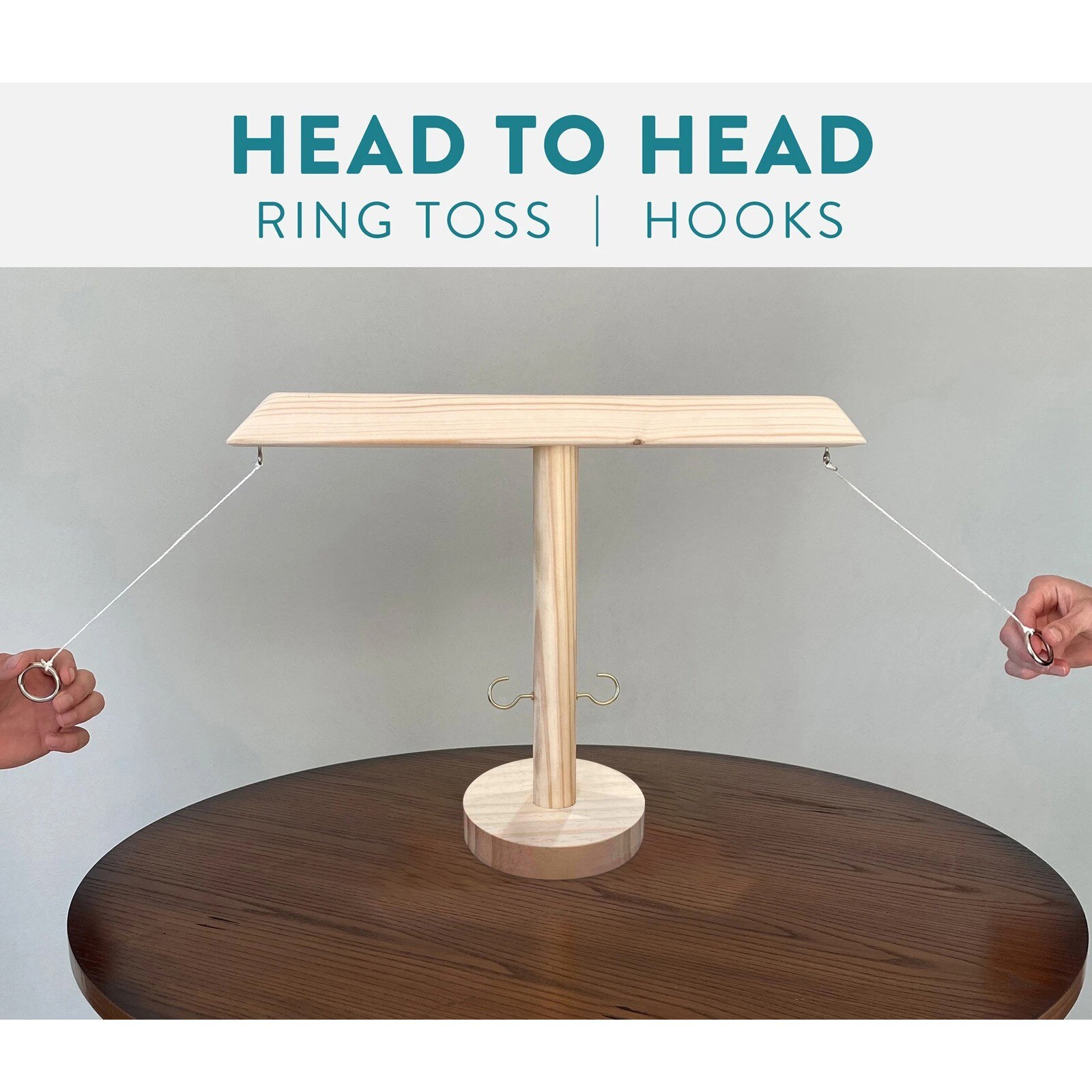 Party Toy Leisure Industrial Game Games Bar Drink Shop Handmade Wooden Ring Hooks Fast-paced Interactive Game Game Of Bands