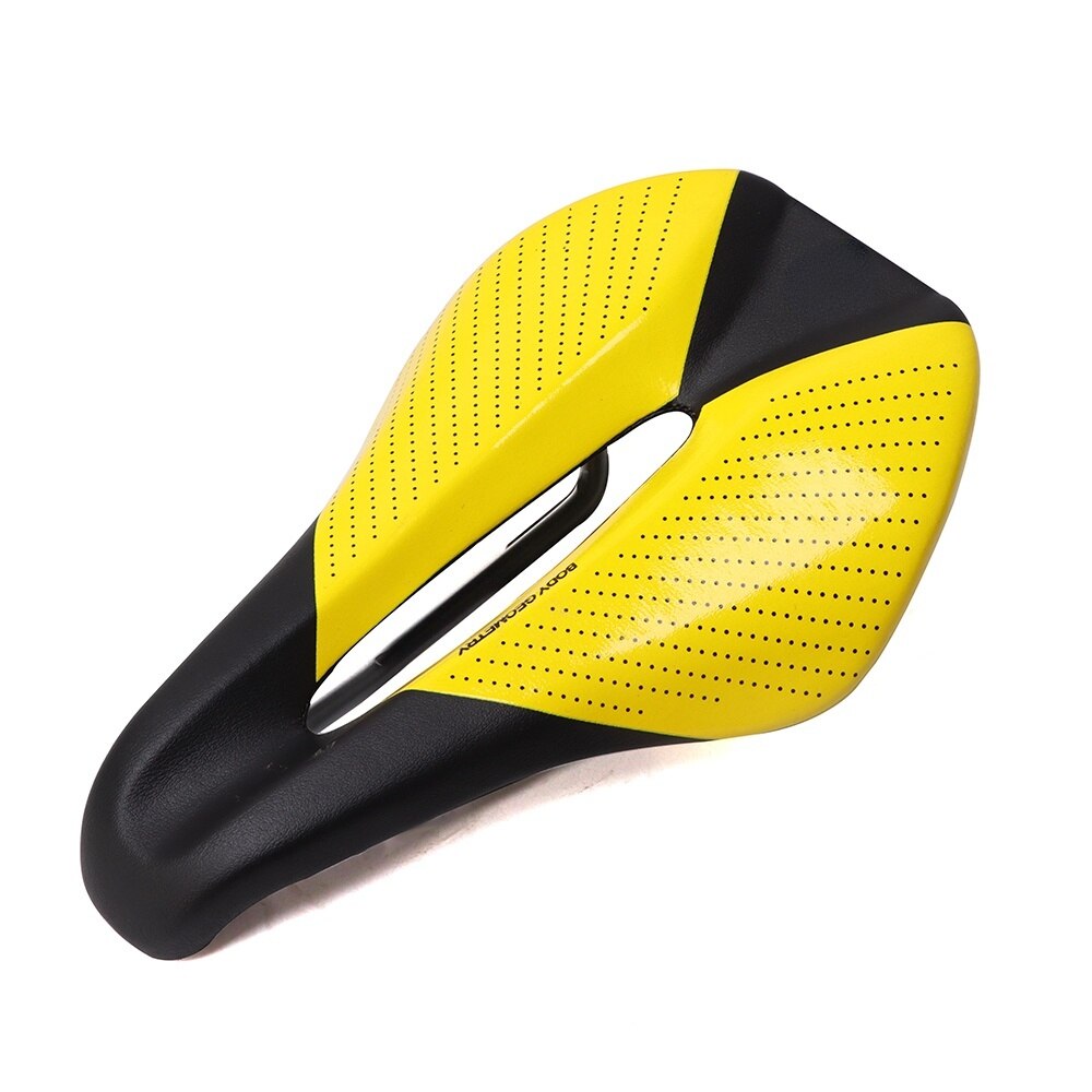 Triathlon Zadel Tijdrit Tt Zadel Split Neus Fietsen Soft Fietsstoeltje Mannen Vrouwen Racing Racefiets Zadels Fiets Accessoires: Yellow