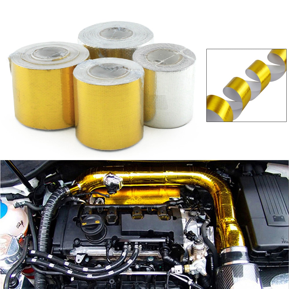 Bande d'isolation thermique réfléchissante, enveloppe d'isolation thermique pour échappement de voiture