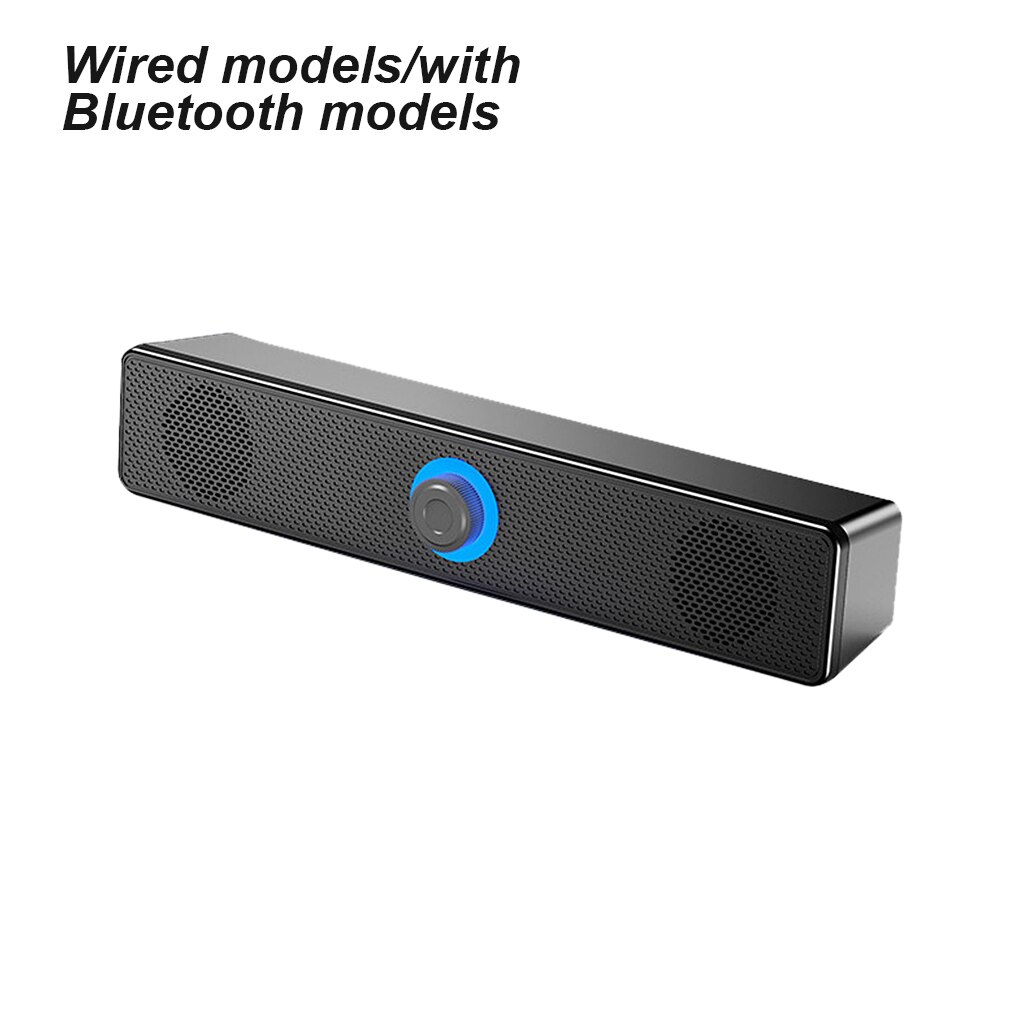 Home Theater TV Sound Bar Speaker Wired Wireless Bluetooth-compatible Surround Soundbar For PC TV Outdoor Speakers Remote: wired with BT