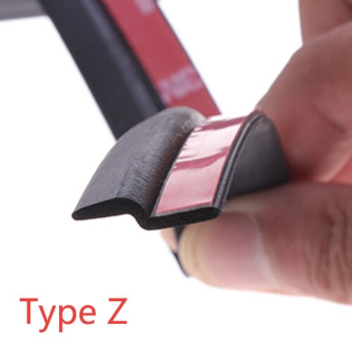 2Meter Auto Afdichting P Z D Type Automotive Deur Tochtstrip Deur Rubberen Afdichting Strip Auto Geluidsisolatie Auto Rubber afdichting Voor: 2M Type Z