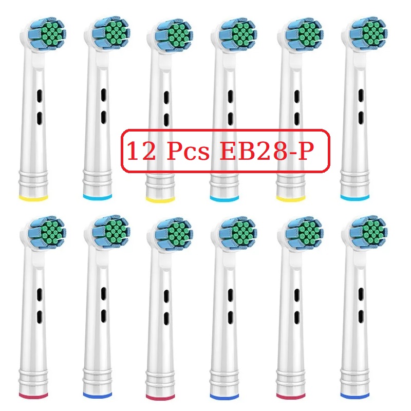 4/8/12 Pcs Electric Toothbrush Replacement Heads Soft Bristles Tooth Brush Head For Oral B Toothbrush Nozzles Oral Clean Care: Pink