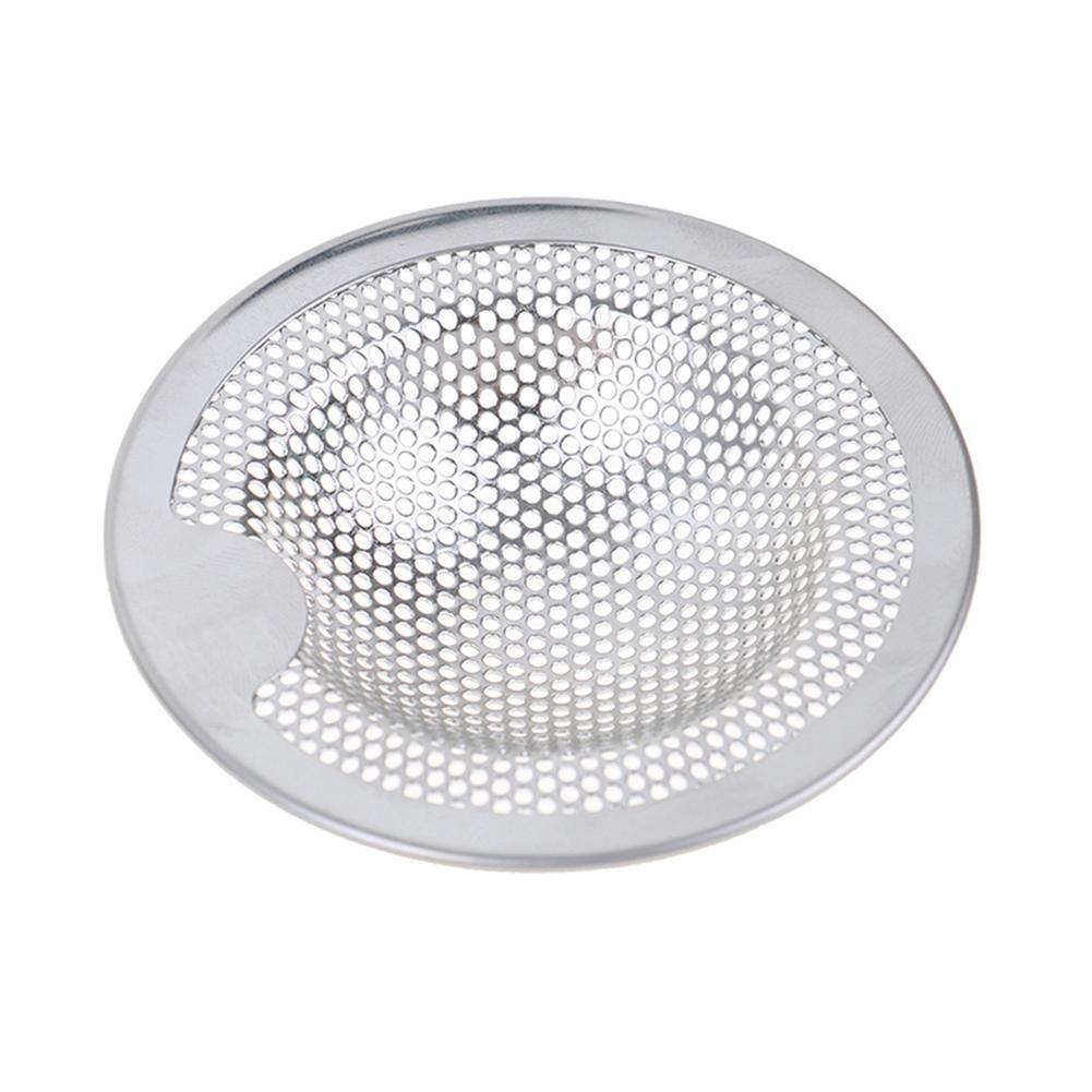 Stainless Steel Kitchen Sink Mesh Sink Filter Easy-to-Lift Strainer Bathroom Shower Drain Sink Drain Waste Plug Cover Enjoyable: L