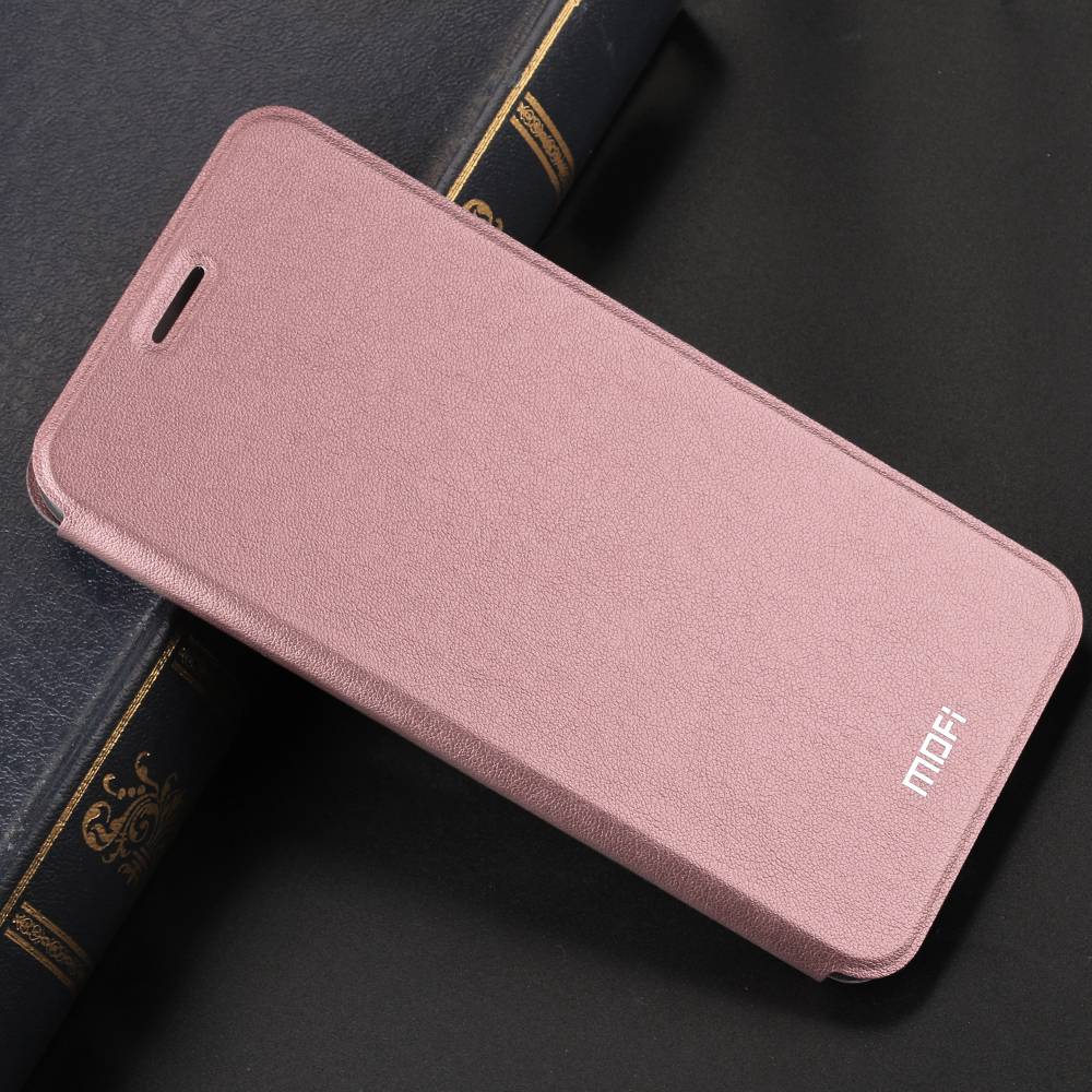 MOFi for Redmi Note 8 Cover Case for Redmi Note 8 Pro Cover for Xiaomi Note8 8pro Xiomi Housing TPU PU Leather Book Stand Folio: for Redmi Note 8 / Rose Gold / Case Only