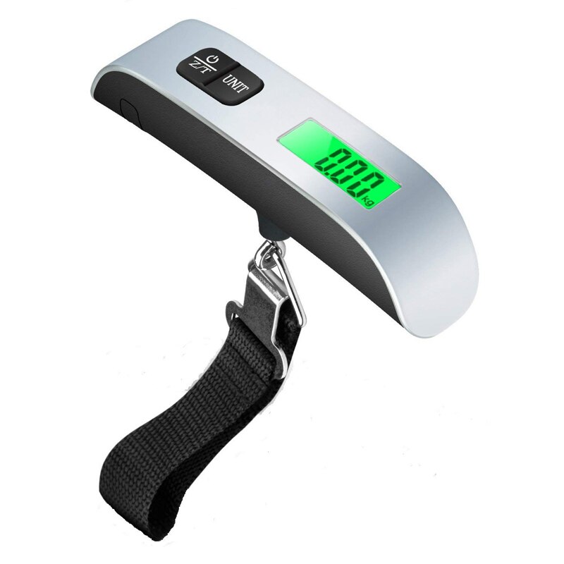 50kg/110lb Pocket Luggage Scale Portable digital Suitcase Scale Handled Travel Bag Baggage Hanging Scales