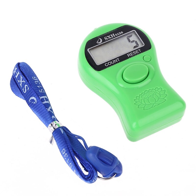 Portable Digital Electronic Counter with Lanyard Decompression Finger Tool: GN