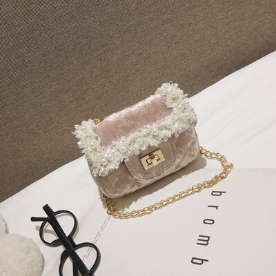 Bekasnoew Mode kinderen Handtassen Snoep Meisjes Boog Messenger Bags Kid Flap Schoudertassen: pink