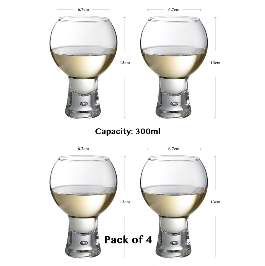 4 stk ølglas, whiskyglas, hvedeølsglas, cocktailglas, juiceglas, drikkevaresæt  of 4: 330ml pakke  of 4