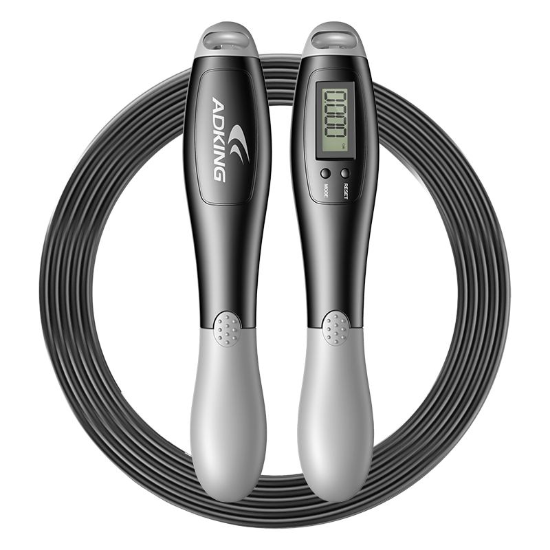 ADKING digital smart jump rope with accurate counter timer skipping rope for speed training body building non-slip wight loss