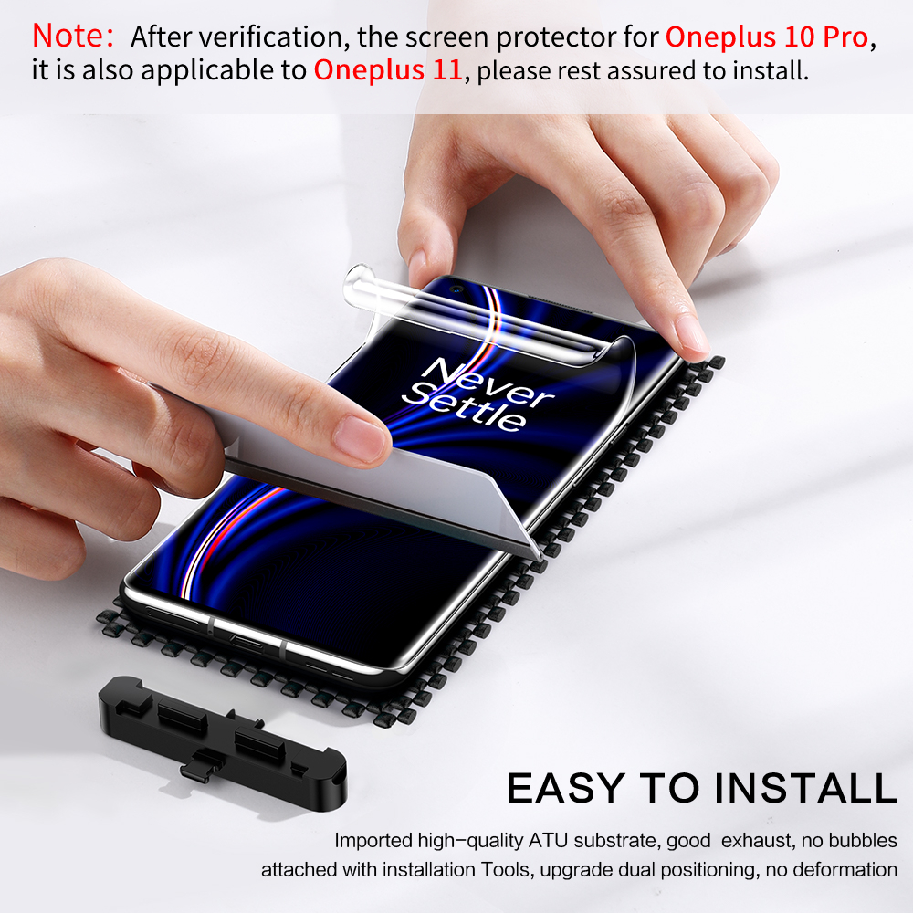 SmartDevil Screenprotector voor OnePlus 13 12 11 Zachte beschermfolie voor OnePlus 10 9 Volledige cover Volledige lijm HD Hydrogelfilm