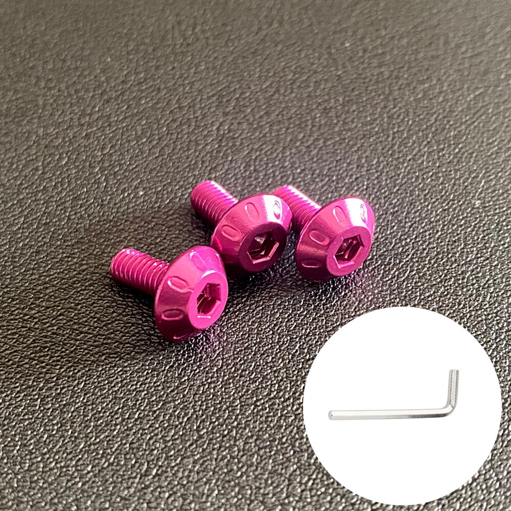 Alerón para casco de 7 colores, accesorios para motocicleta, adecuado para AGV Pista GP R GP RR: Screw rose red