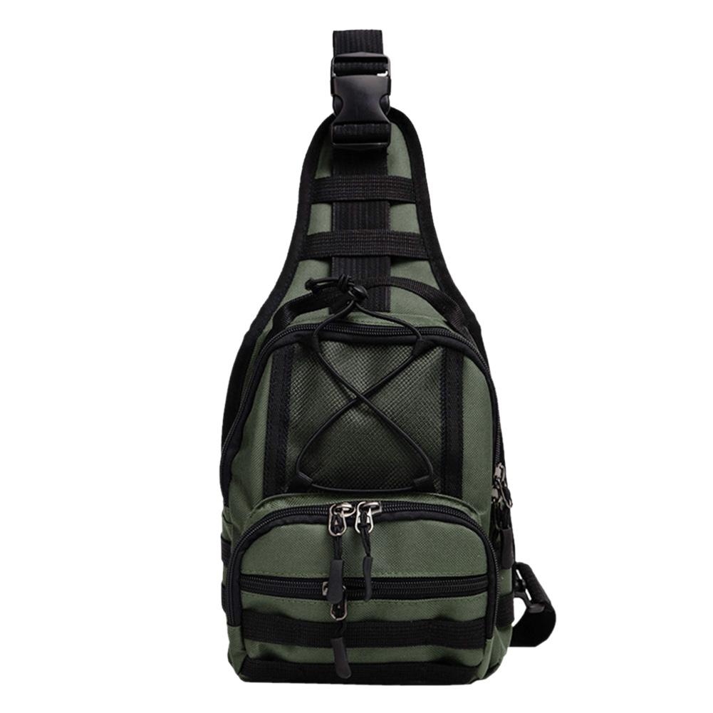 Sacs de voyage durables classique délicat unisexe poitrine Pack en Nylon décontracté sac à bandoulière argent en plein air téléphone pochette voyage: Green