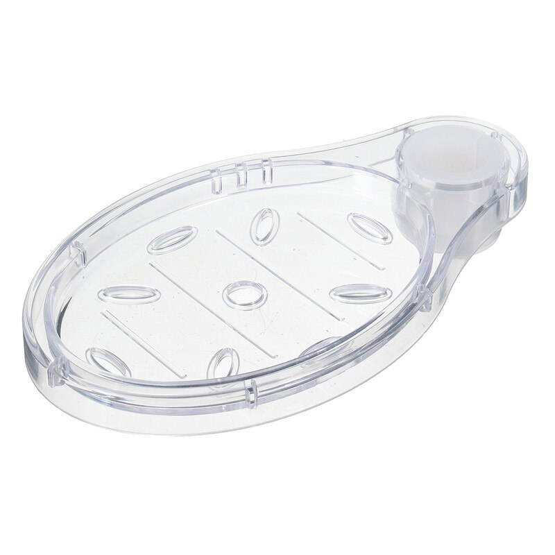 Mrosaa dusjstang såpeskåler abs plast gjennomsiktig såpeboksholder palle badekar dusjstang såpeholder for dia .22mm silde bar