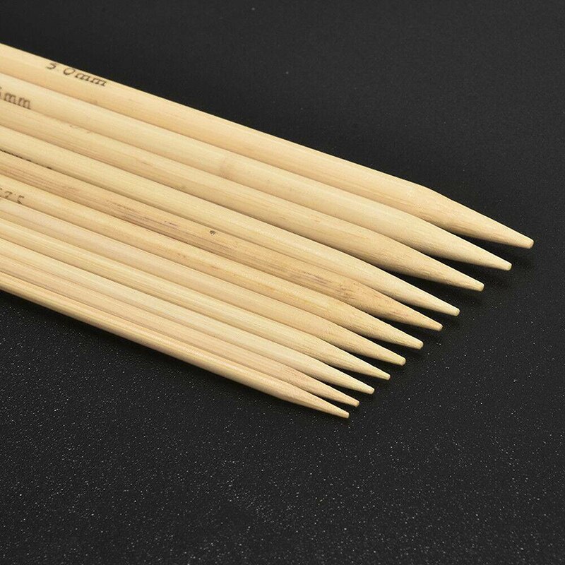 Aiguilles à Tricoter En Bambou 10mm Coopay - 35cm, Pour Laine Épaisse, Couvertures, Écharpes
