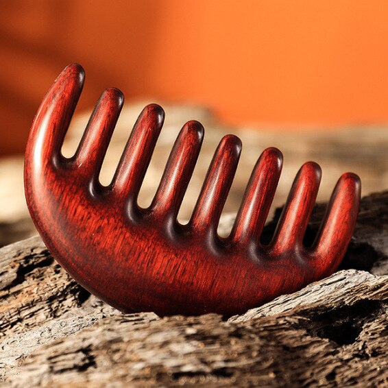 Masajeador de madera para la cabeza, peine de masaje para raspar Meridianos, estimulación de acupresión del cuero cabelludo, reflexología, terapia de relajación muscular corporal: 35