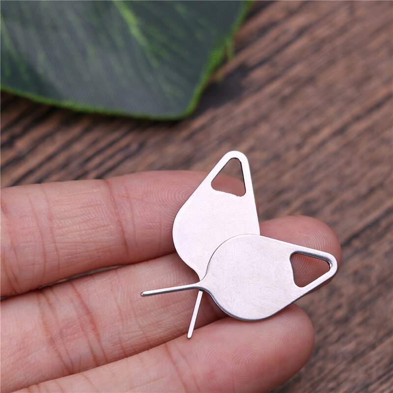10pcs Stainless Steel Card Tray Removal Eject Pin Key Tool Needle for iPhone iPad Samsung for Huawei xiaomiSim