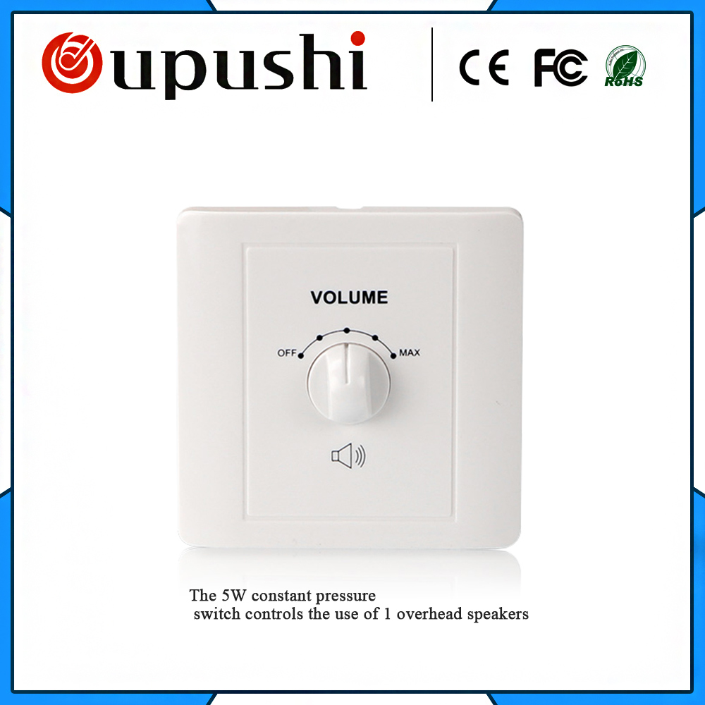 5-120W wall switch and socket type 86 resistive mixer switch speaker volume controller