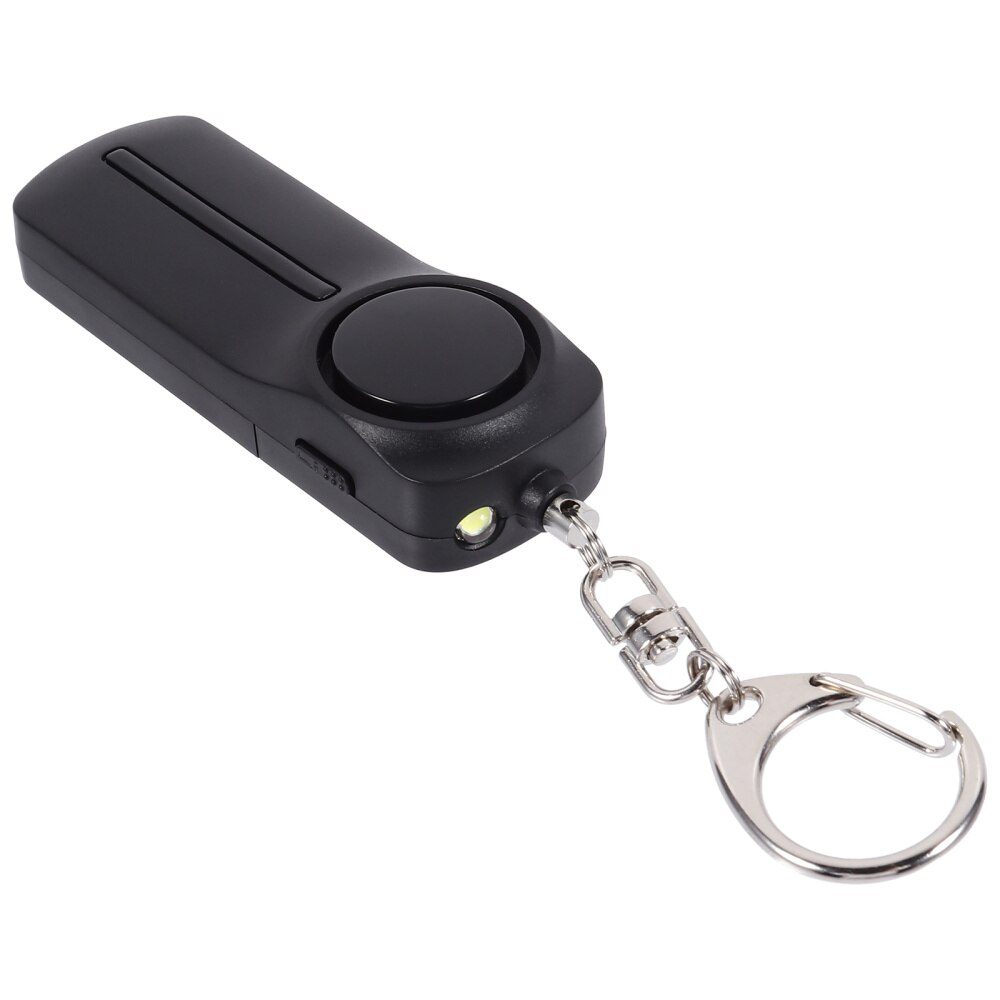 130dB Emergency Alarm Personal Alarm Sound Alarm with LED Light: Black