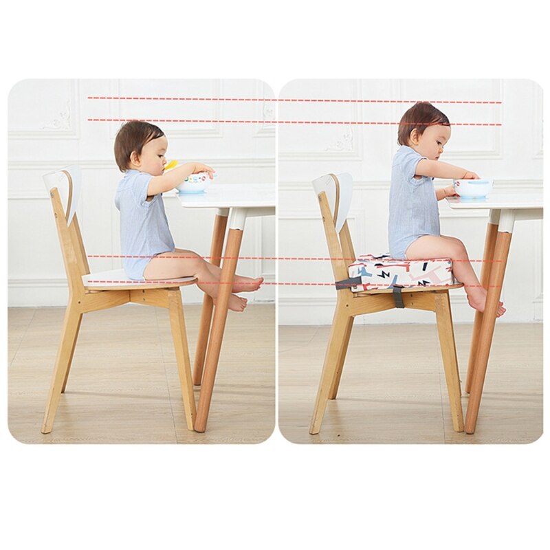 Barn øget stol pad pad spisestue sæde pude aftagelig højstol booster