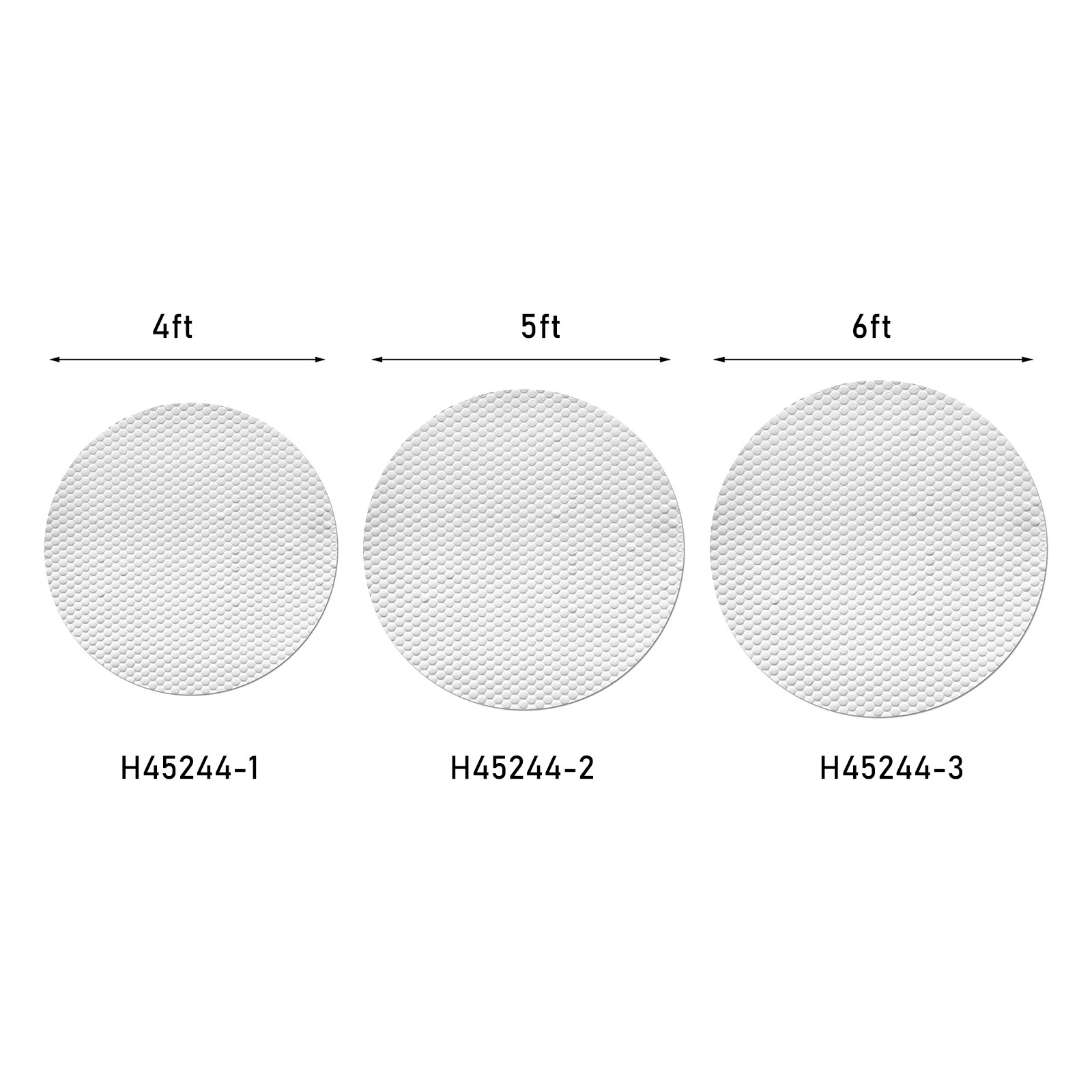 6 FT Round Pool Cover Outdoor Swimming Pool Cover Pool Dust Cover Tub Cover Pool Blanket Covers