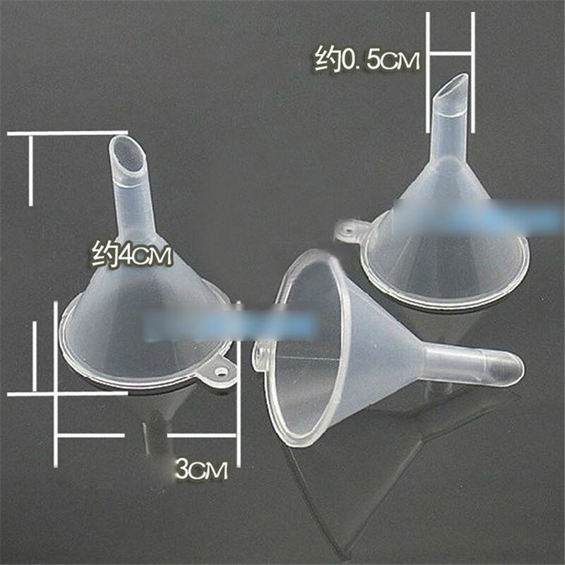 10pcs/lots Plastic Mini Funnels for Filling Samples Perfume Liquid Lotion Water Scent
