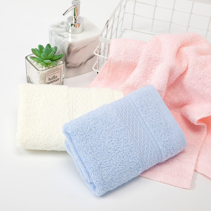 100% Katoenen Handdoek Badkamer Gezicht Handdoek Handdoek Huidvriendelijk Geel Blauw Roze Handdoeken