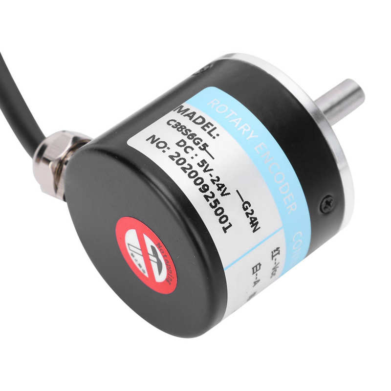 Shaft Encoder ABZ 3‑Phase Encoder Motion Controls Component with Screw Washer 30KHZ 1000B/1024B DC5-24V for Engineering