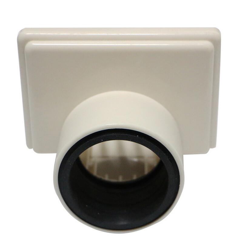 304 Stainless Steel Wall Side Row Dual-purpose Floor Drain PVC75 PVC56 PVC50 PVC40Tube Balcony Wall Corner Floor Drain