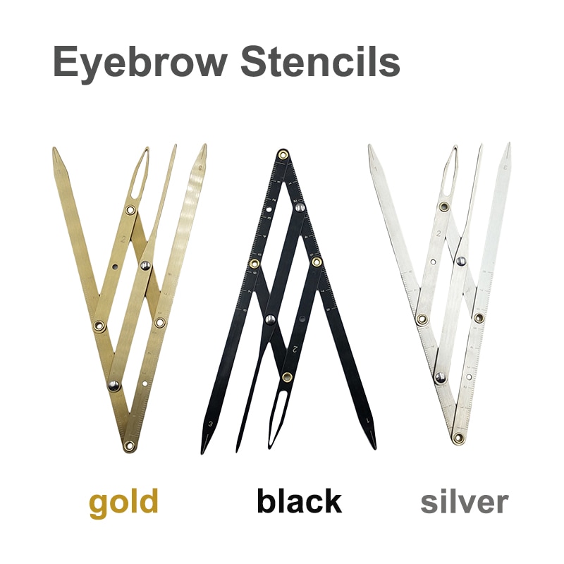 1 Pcs Microblading Accessoires Wenkbrauw Heerser Gouden Ratio Schuifmaat Meten Gereedschap Wenkbrauw Stencil Voor Permanente Make-Up Benodigdheden