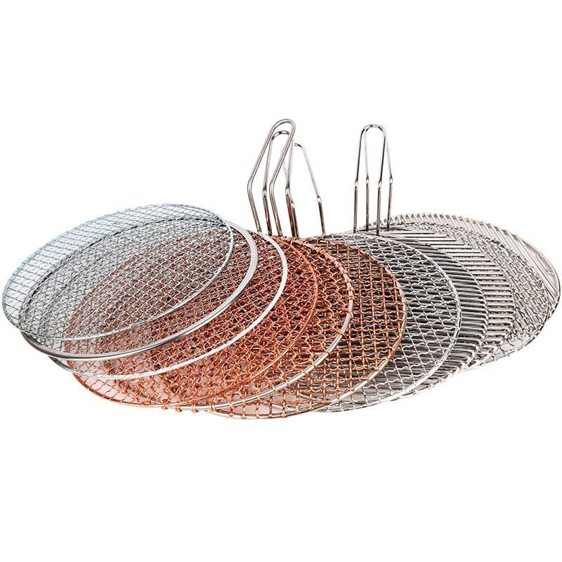 Korean barbecue net stainless steel baking tray roasted steel mesh BBQ barbecue grill charcoal Janpanese BBQ net