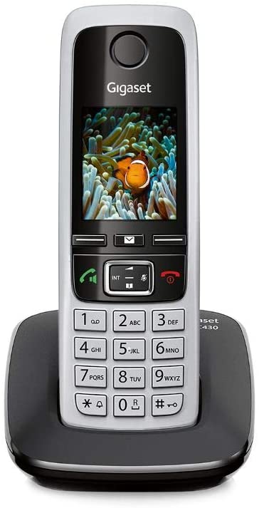 Gigaset C430 Teléfono Inalámbrico Contestador Automático Teléfono DECT con función de manos libres clásico con pantalla
