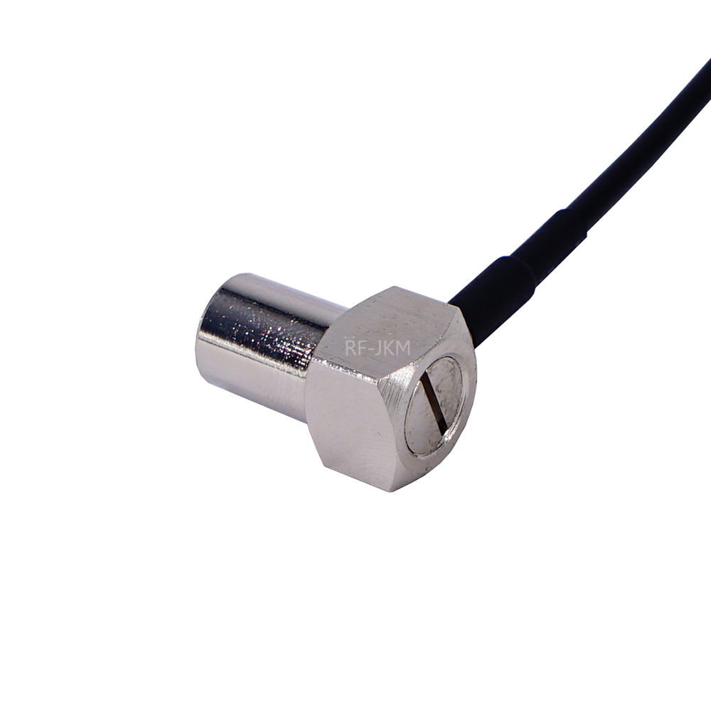 Ponticello coassiale treccia RG174 cavo di prolunga TV spina maschio a TV spina maschio cavo adattatore RF 90 gradi ad angolo retto