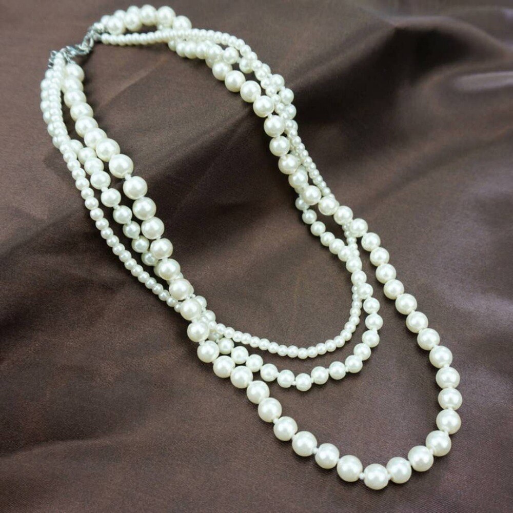 TF08 925 Argento collana di Cerimonia Nuziale Per Le Donne Simulato di Fidanzamento Dei Monili di Accessori della collana
