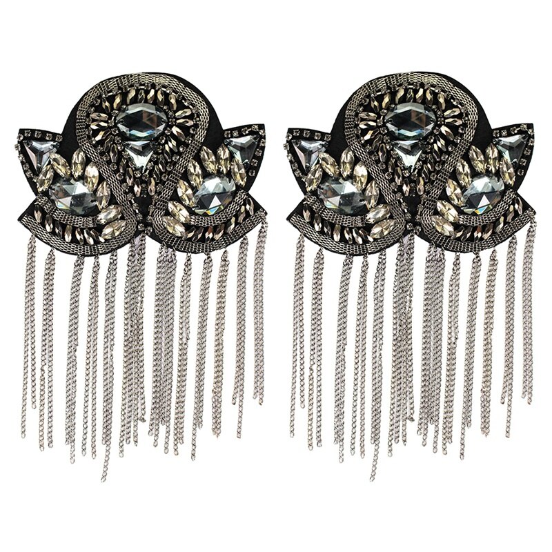 2 stuks franje performance handgemaakte epauletten podiumkleding accessoires broche kleding schoenen en hoeden accessoires sieraden