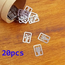 20 stks/partij Mini Metalen Bladwijzer Clips Leuke Cartoon Animal Plated Sliver Bladwijzers Briefpapier boek lijn marker Willekeurige Stijl